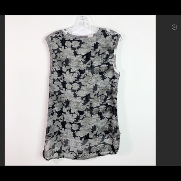 CABI | Tango Black and White Floral Mixed Media Blouse Top Sz. S Small - Picture 4 of 5